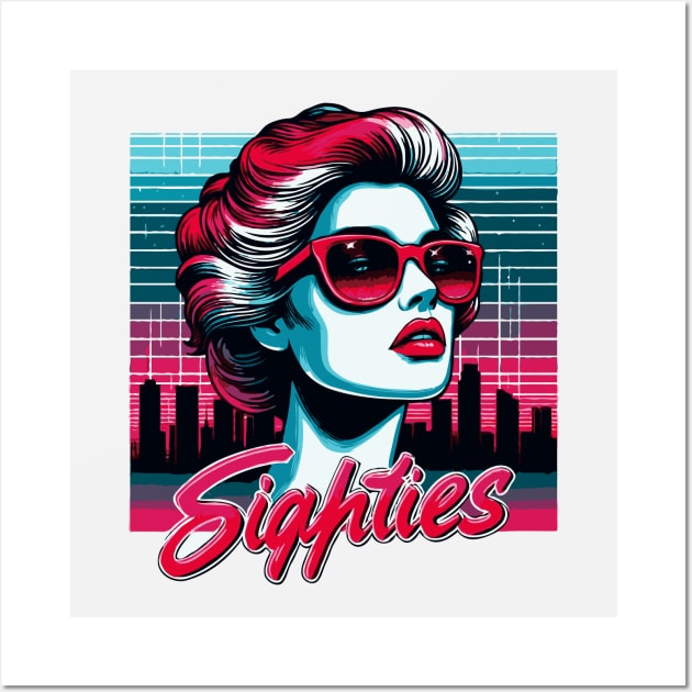 The 80s: The Eighties Retro Look Wall Art by Teebevies